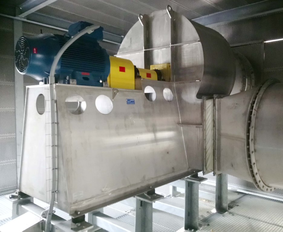 Ventilateur centrifuge inox avec accouplement flexible, Almeco
