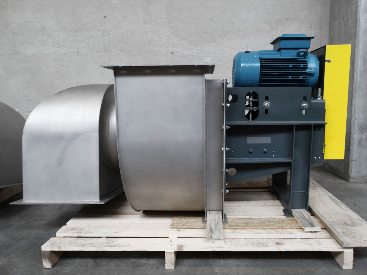 Duplex centrifugal fan for high temperatures, Almeco