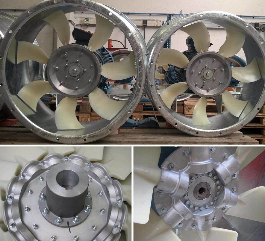 Hélice à pales plastiques, Almeco