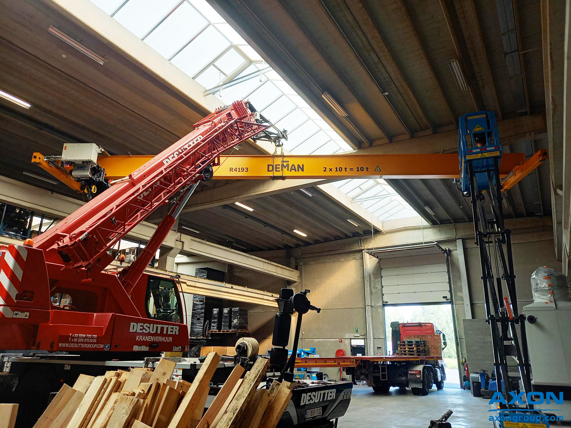 Plaatsing nieuwe rolbrug