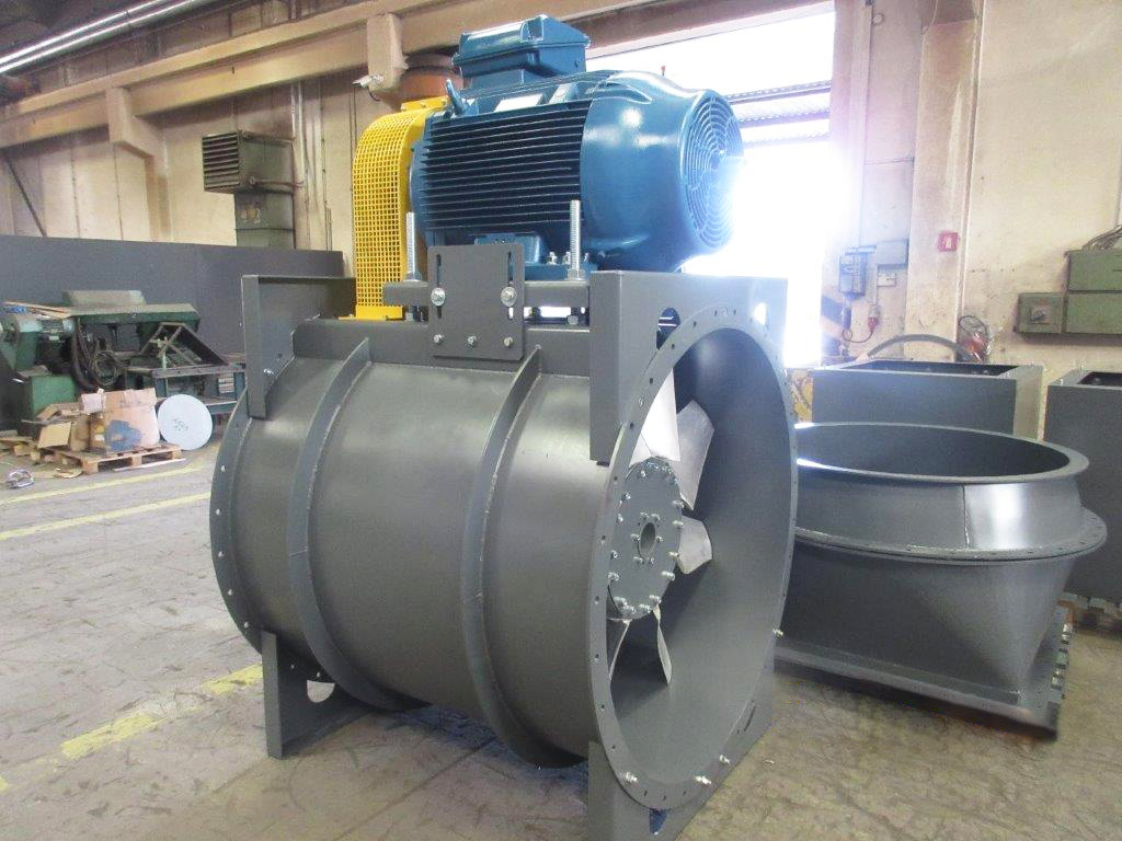 Wind tunnel for school training, industrial fans, Almeco