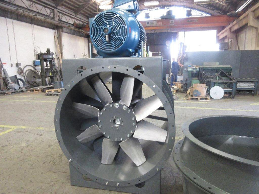 Wind tunnel for school training, industrial fans, Almeco