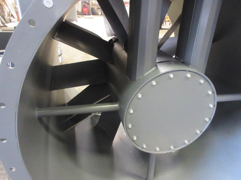 Wind tunnel for school training, industrial fans, Almeco