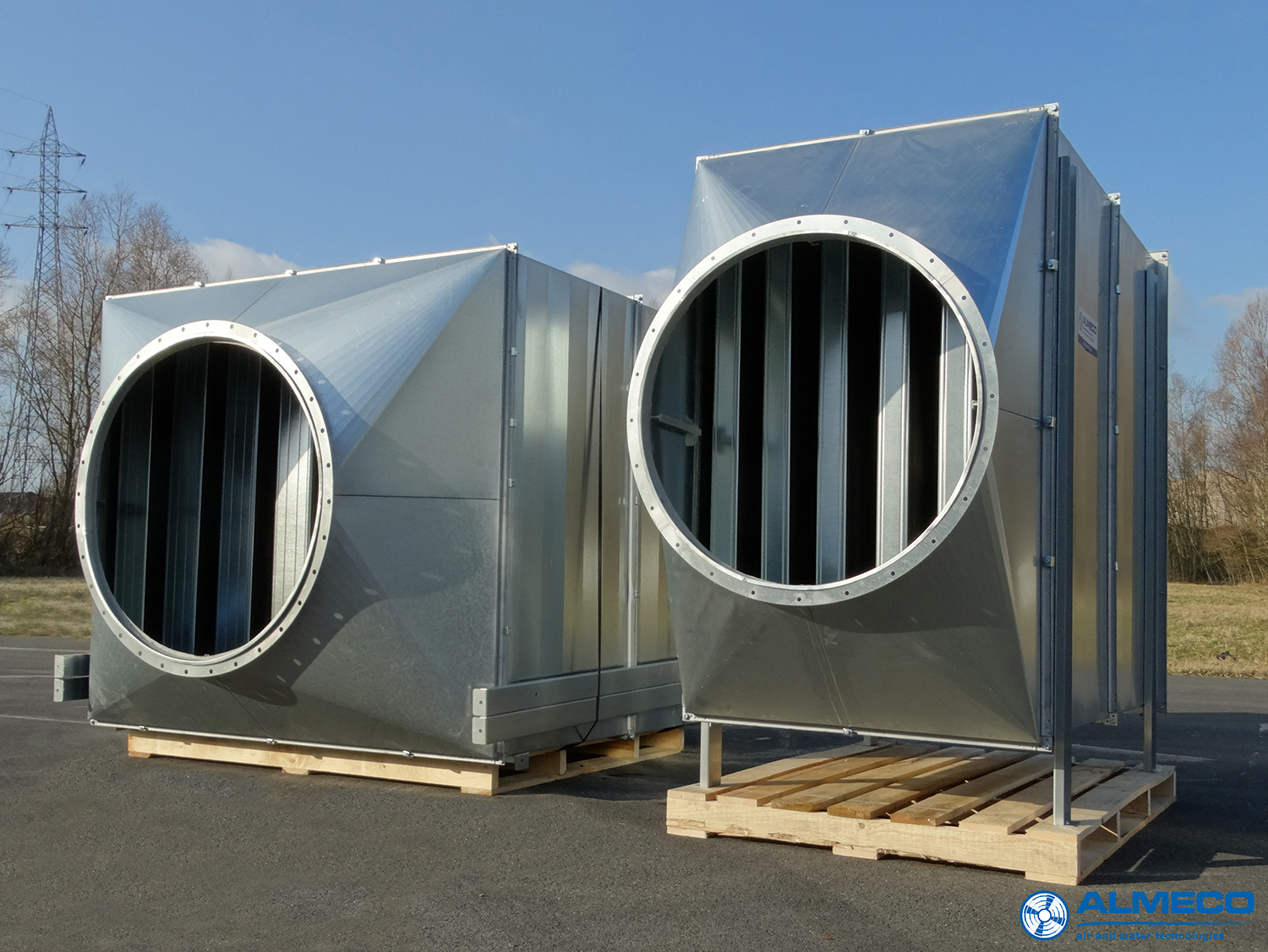 Two large silencers with integrated filtration