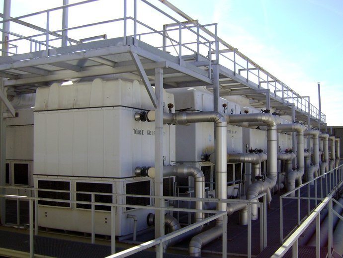 working cooling tower