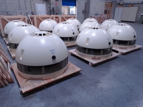 VRR, ventilateur de toiture centrifuge, Almeco