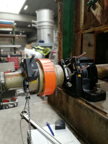 Maintenance on centrifugal fan